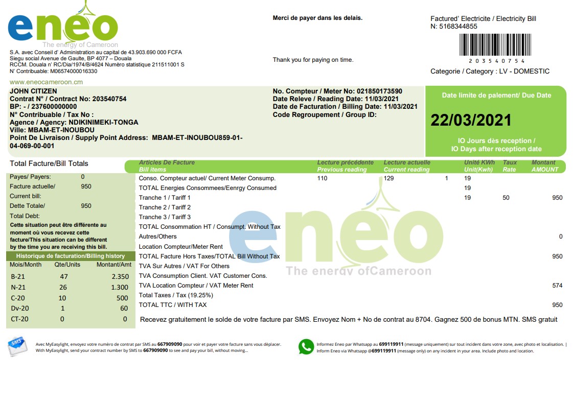  Minol USA business utility bill 